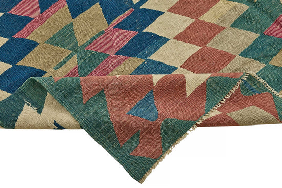 7x9 Handwoven Turkish Kilim Rug - 50525