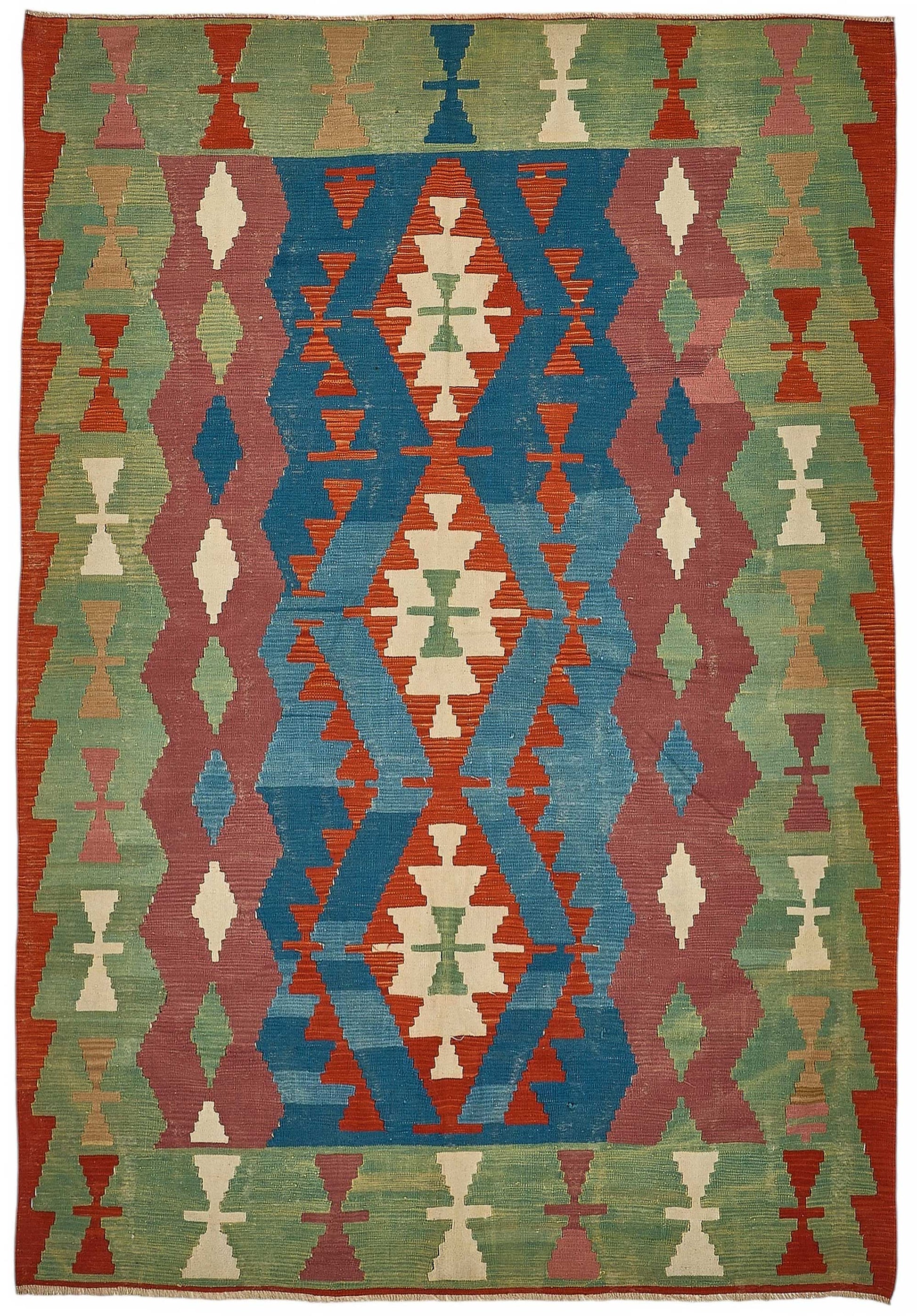 7x10 Handwoven Turkish Kilim Rug - 50526