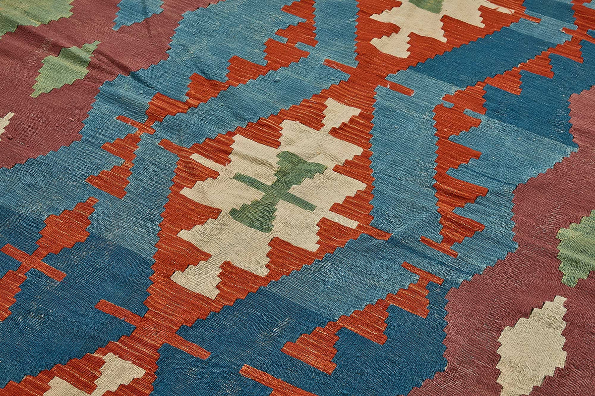 7x10 Handwoven Turkish Kilim Rug - 50526