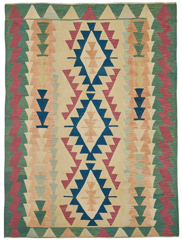 6x8 Handwoven Turkish Kilim Rug - 50527