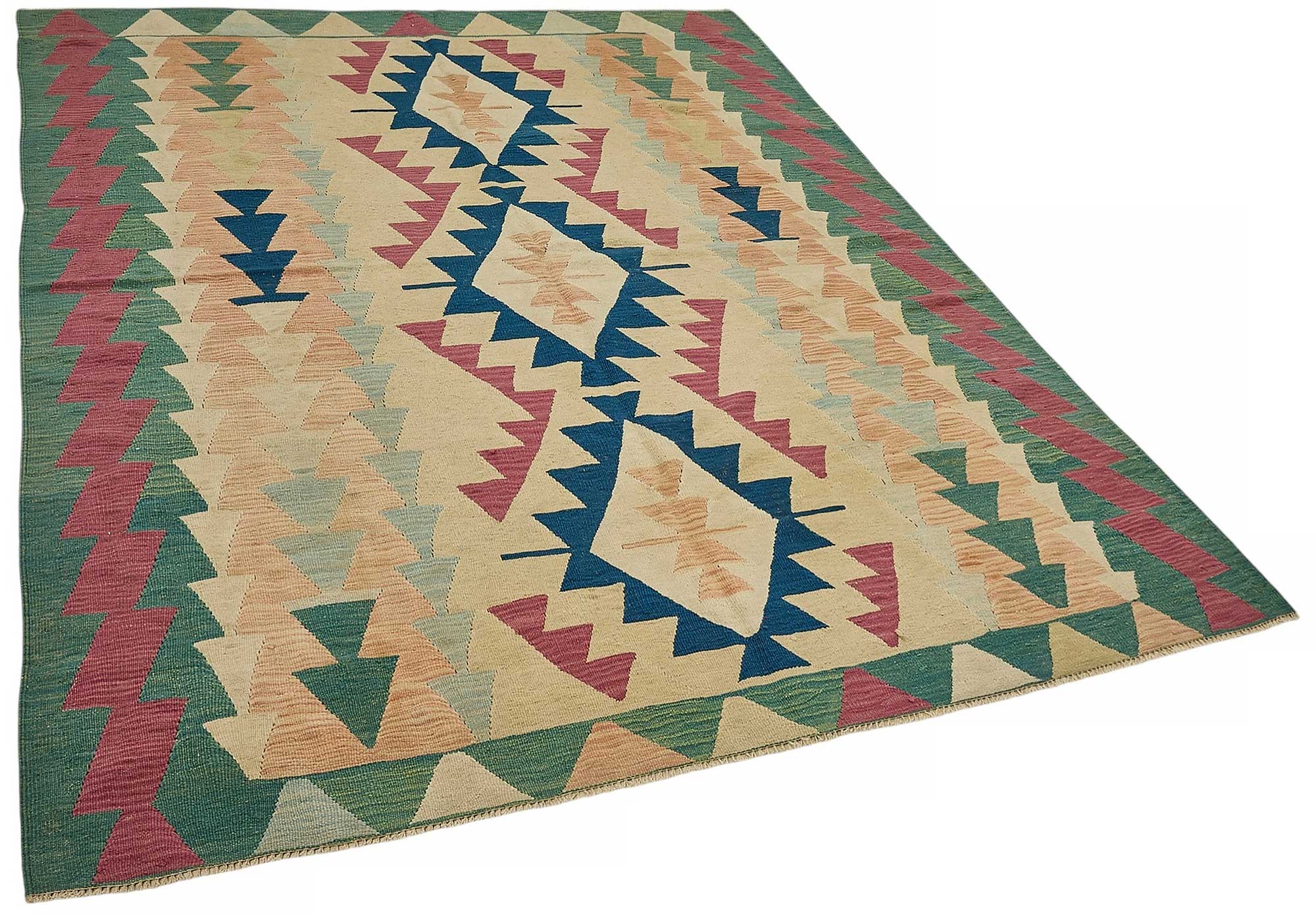 6x8 Handwoven Turkish Kilim Rug - 50527