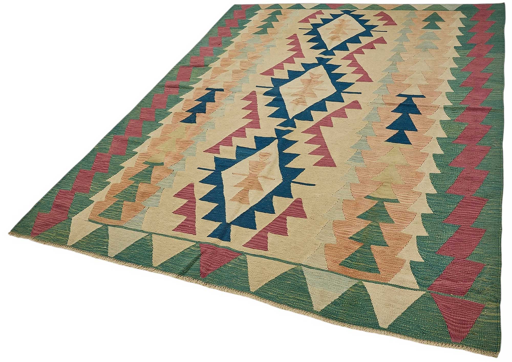 6x8 Handwoven Turkish Kilim Rug - 50527