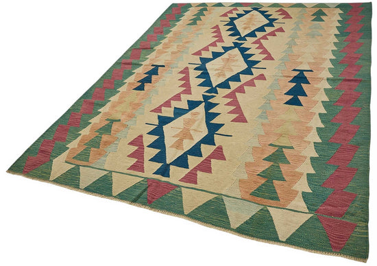 6x8 Handwoven Turkish Kilim Rug - 50527