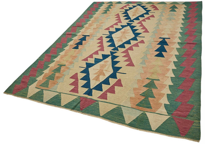 6x8 Handwoven Turkish Kilim Rug - 50527