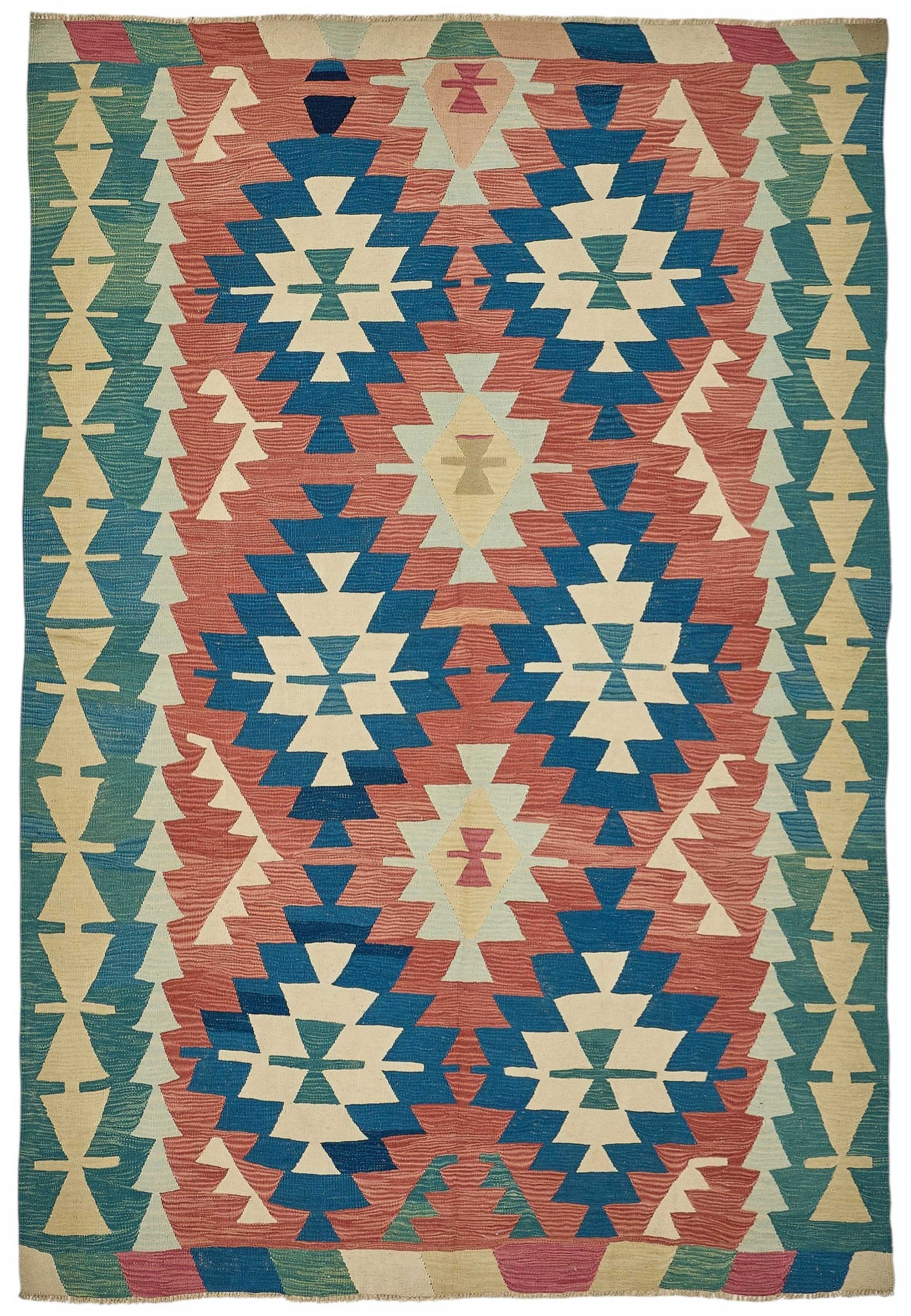 6x9 Handwoven Turkish Kilim Rug - 50528