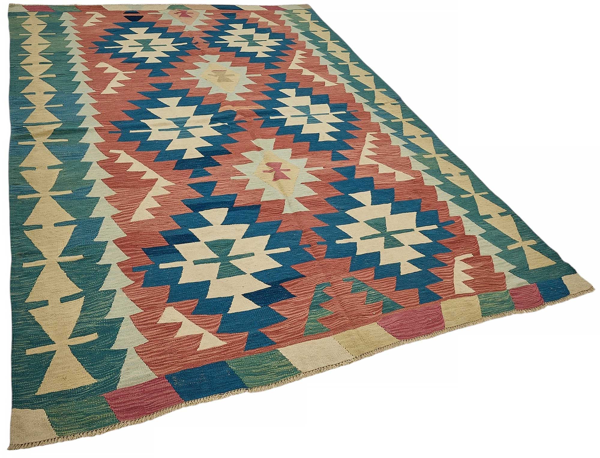 6x9 Handwoven Turkish Kilim Rug - 50528