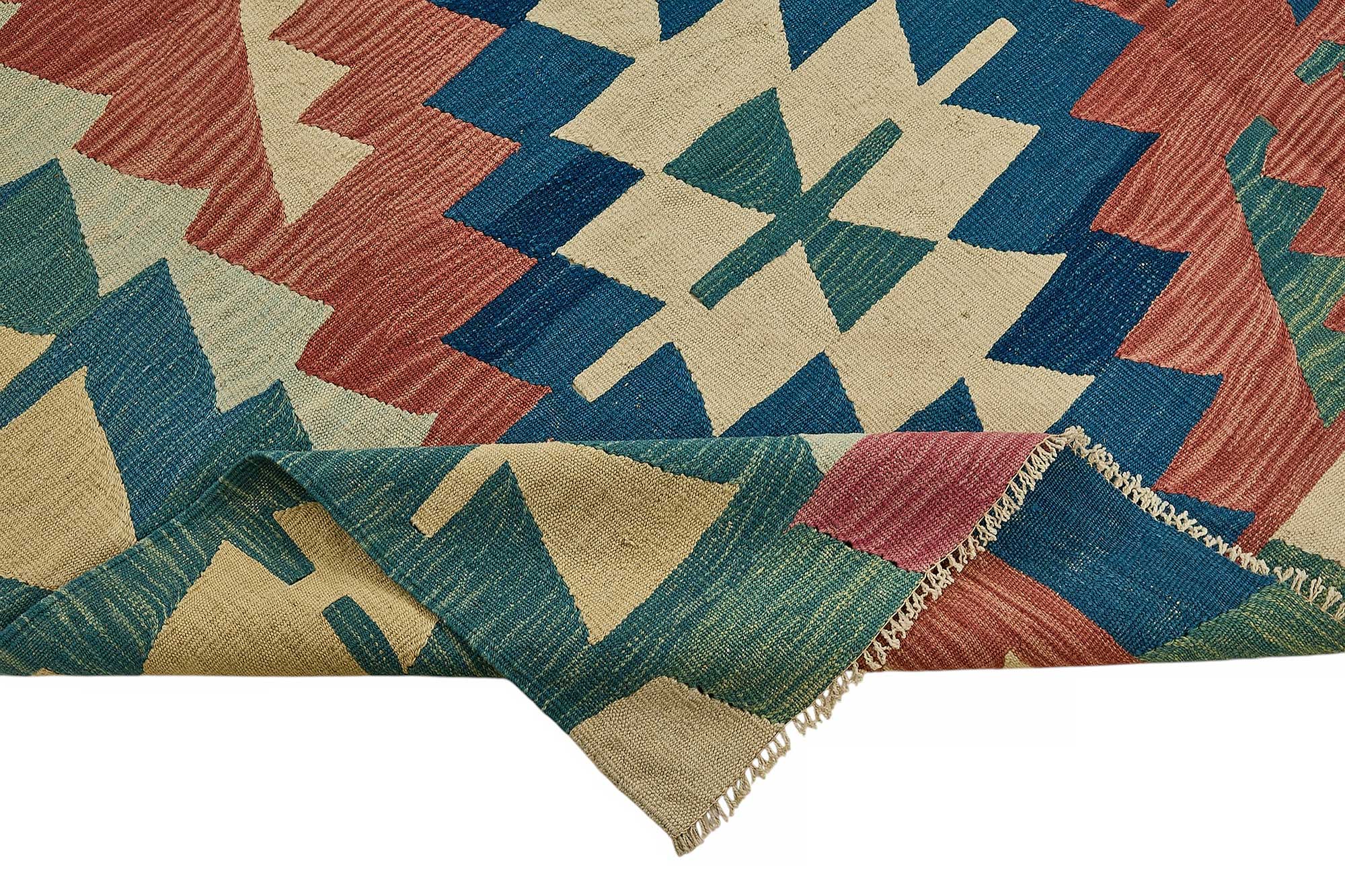 6x9 Handwoven Turkish Kilim Rug - 50528