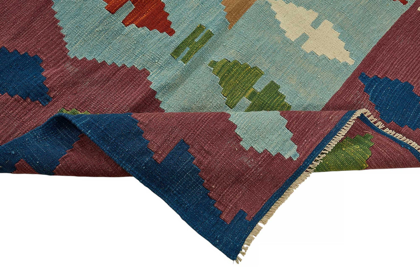 7x10 Handwoven Turkish Kilim Rug - 50530