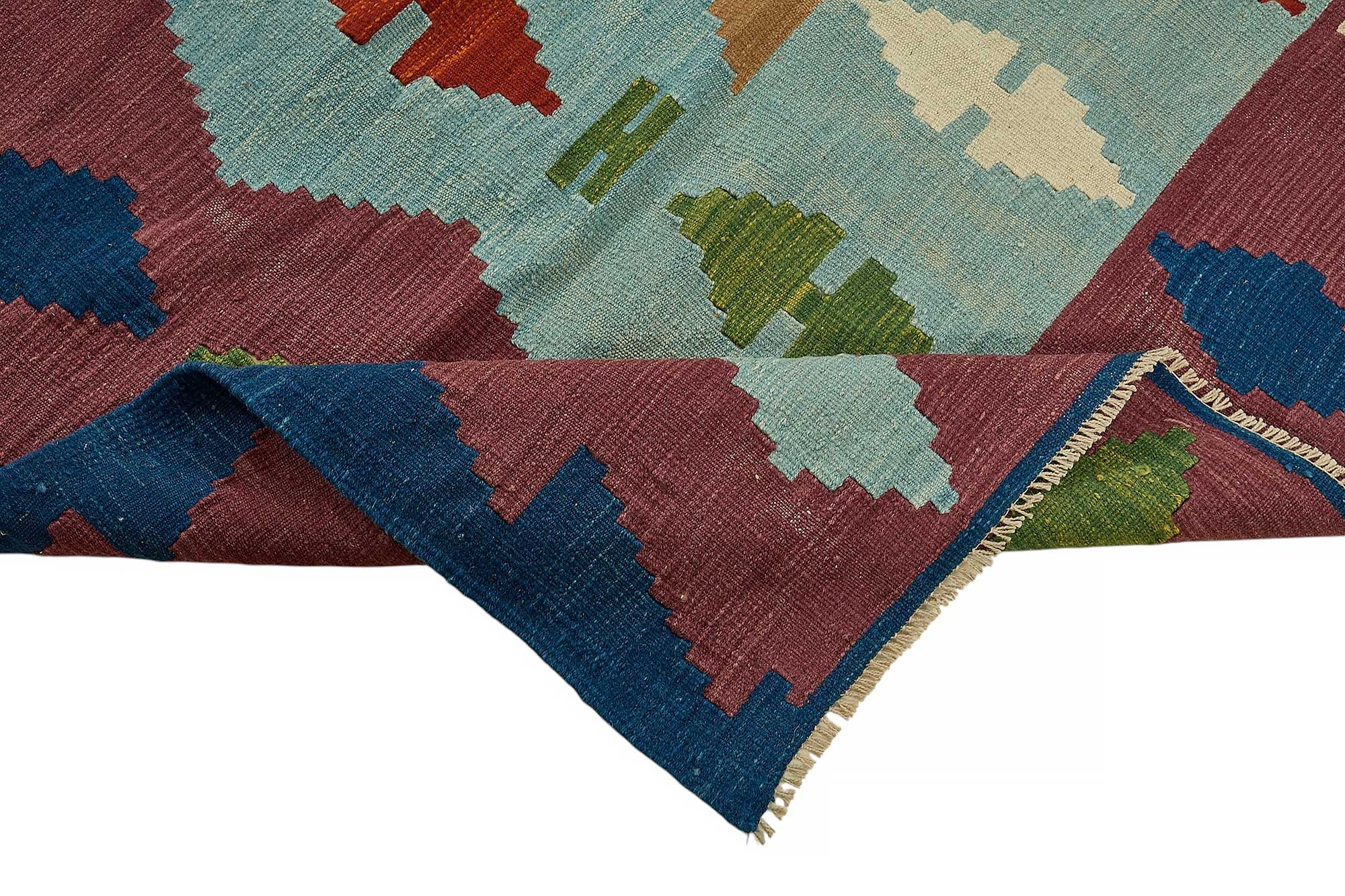 7x10 Handwoven Turkish Kilim Rug - 50530