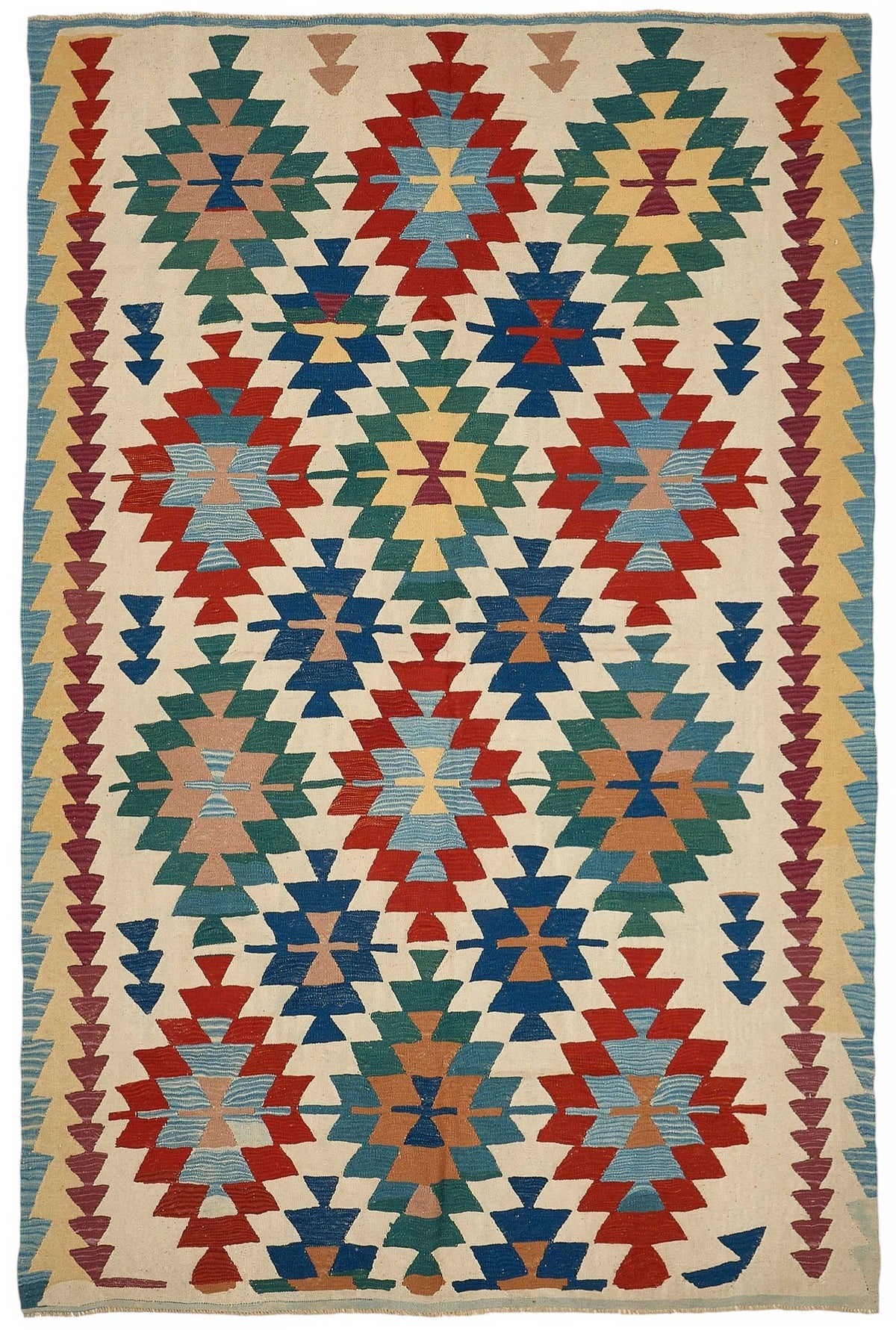 6x10 Handwoven Turkish Kilim Rug - 50531