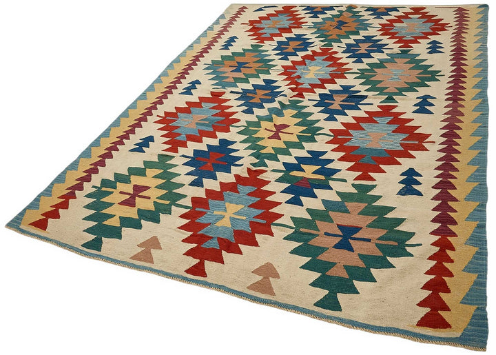6x10 Handwoven Turkish Kilim Rug - 50531