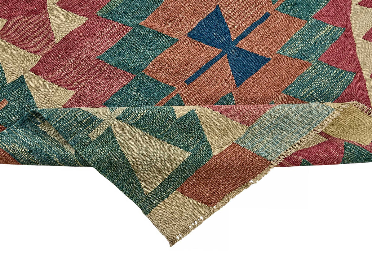 7x7 Handwoven Turkish Kilim Rug - 50532