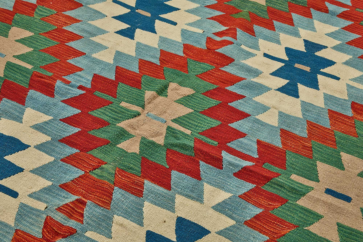 7x9 Handwoven Turkish Kilim Rug - 50534