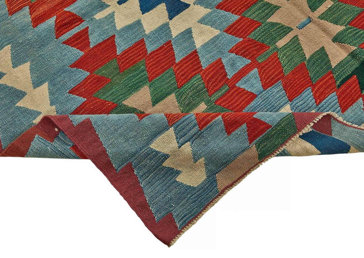 7x9 Handwoven Turkish Kilim Rug - 50534