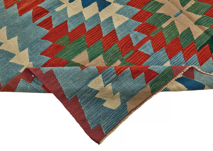 7x9 Handwoven Turkish Kilim Rug - 50534