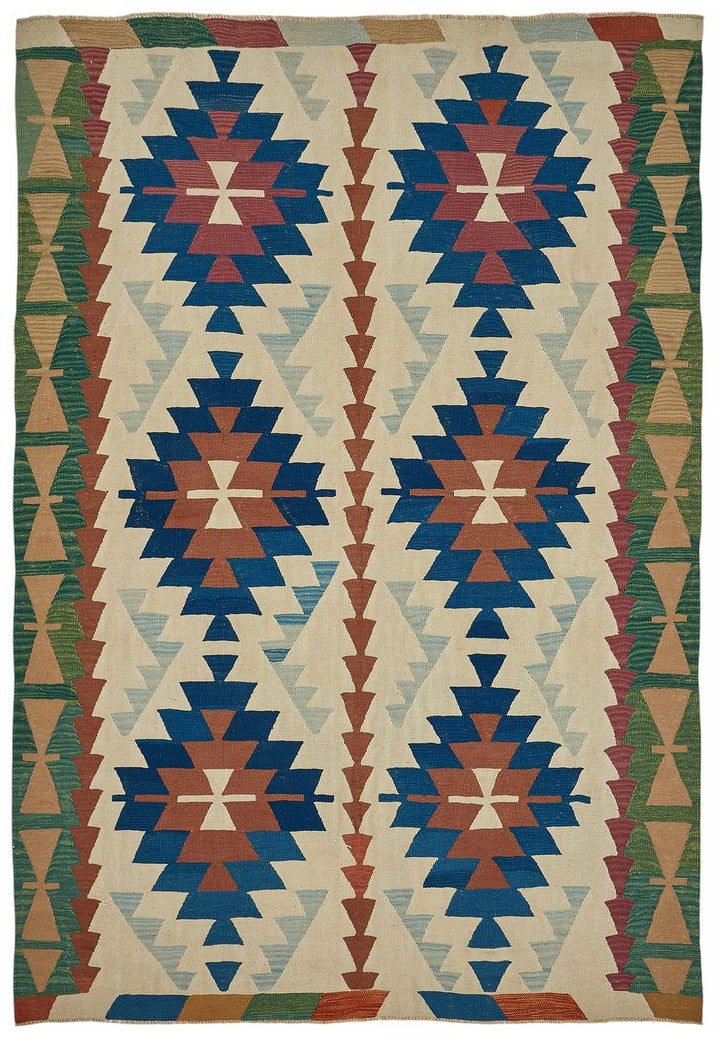 6x9 Handwoven Turkish Kilim Rug - 50535
