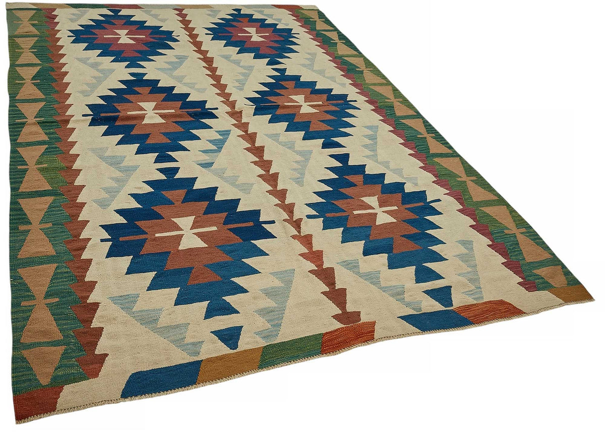 6x9 Handwoven Turkish Kilim Rug - 50535