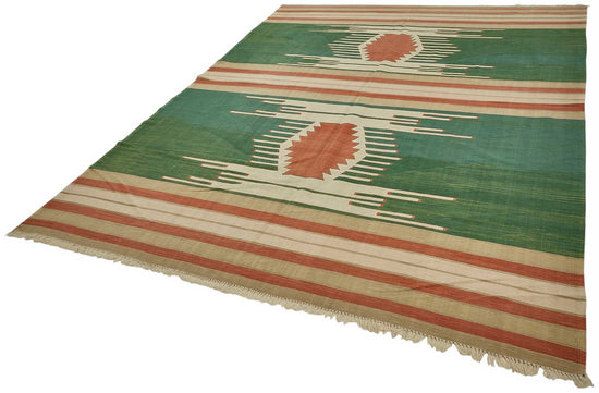 8x10 Handwoven Turkish Kilim Rug - 50537