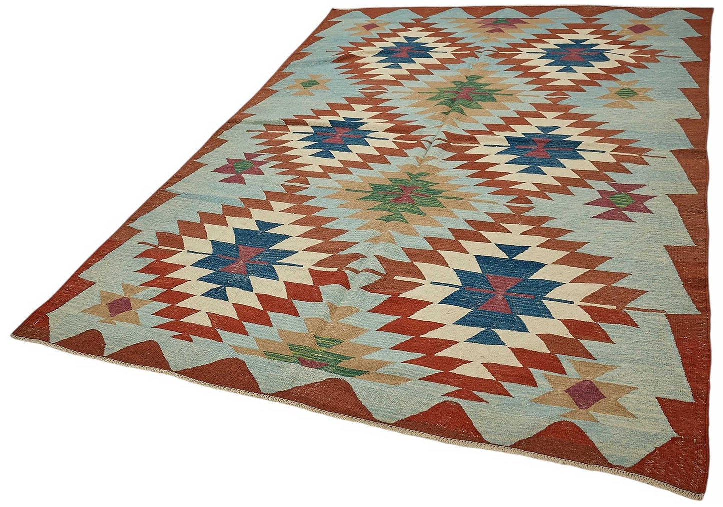 6x10 Handwoven Turkish Kilim Rug - 50538