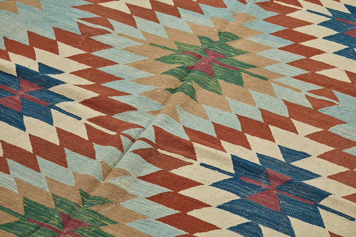 6x10 Handwoven Turkish Kilim Rug - 50538