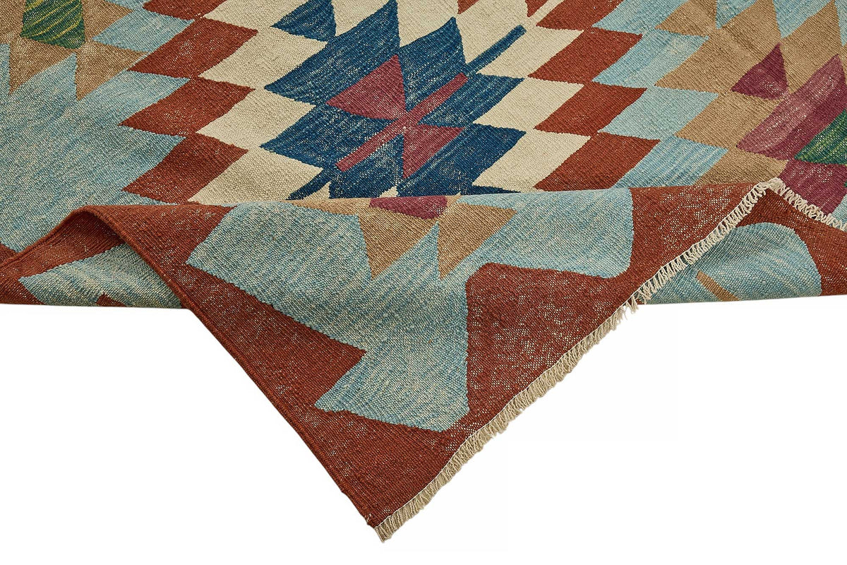 6x10 Handwoven Turkish Kilim Rug - 50538