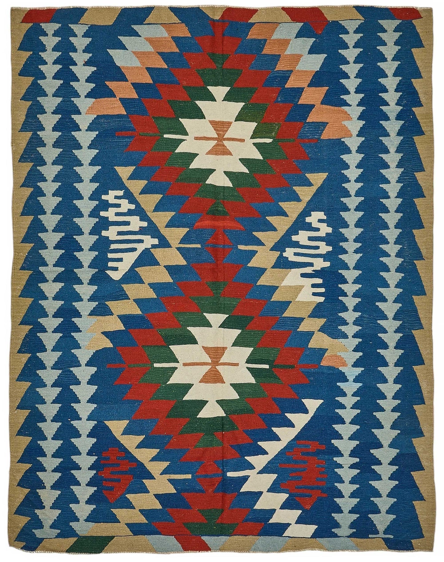 7x9 Handwoven Turkish Kilim Rug - 50539