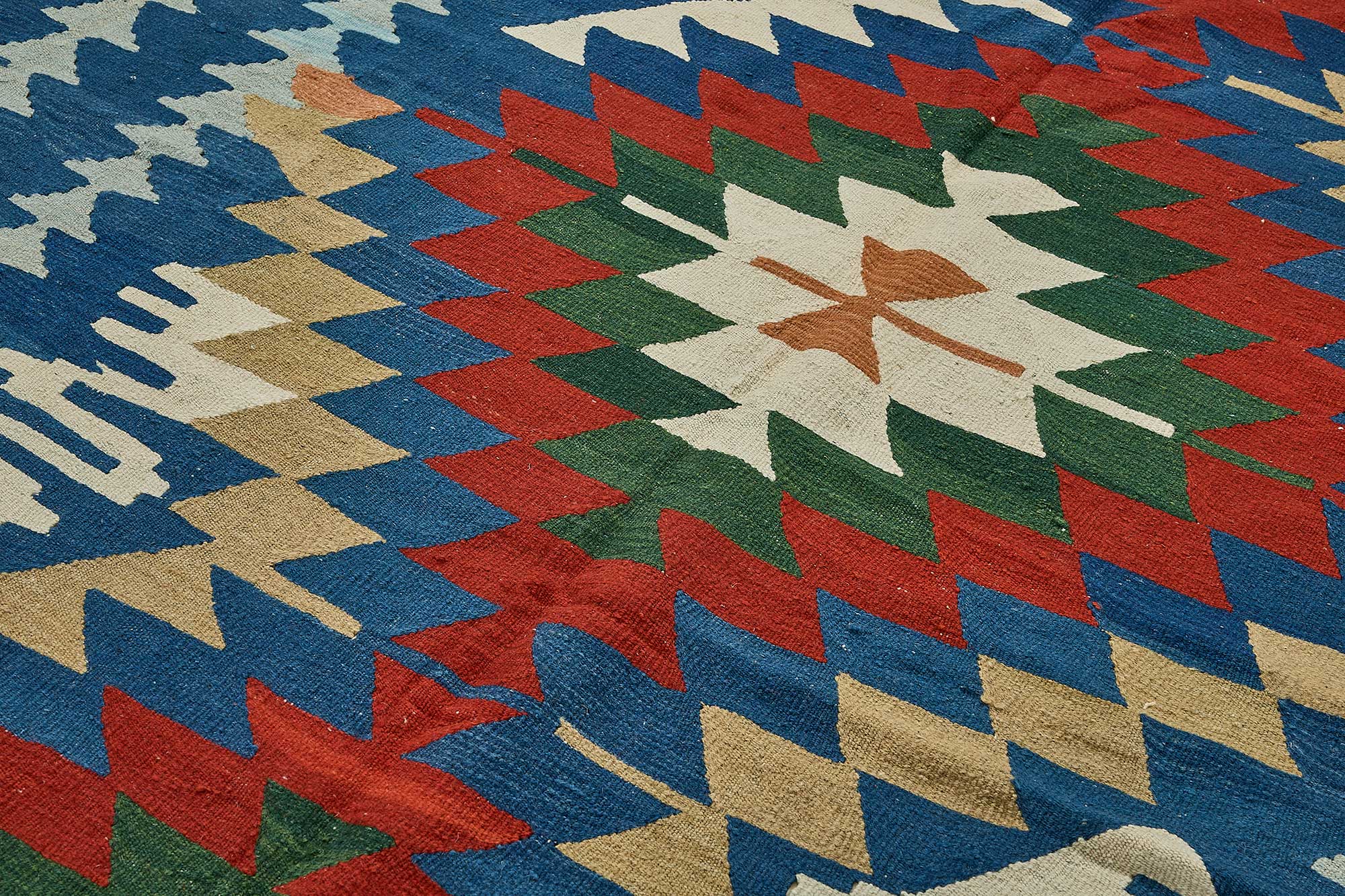 7x9 Handwoven Turkish Kilim Rug - 50539