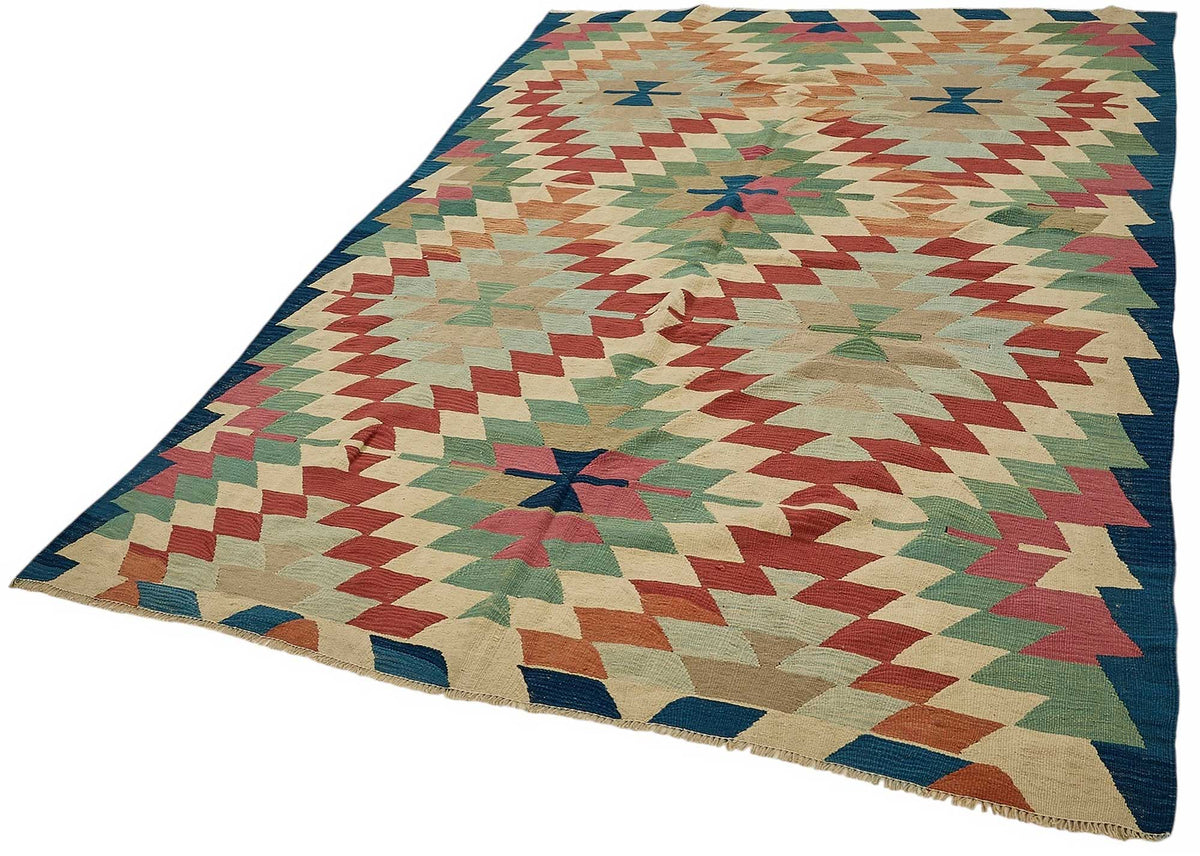 6x8 Handwoven Turkish Kilim Rug - 50540