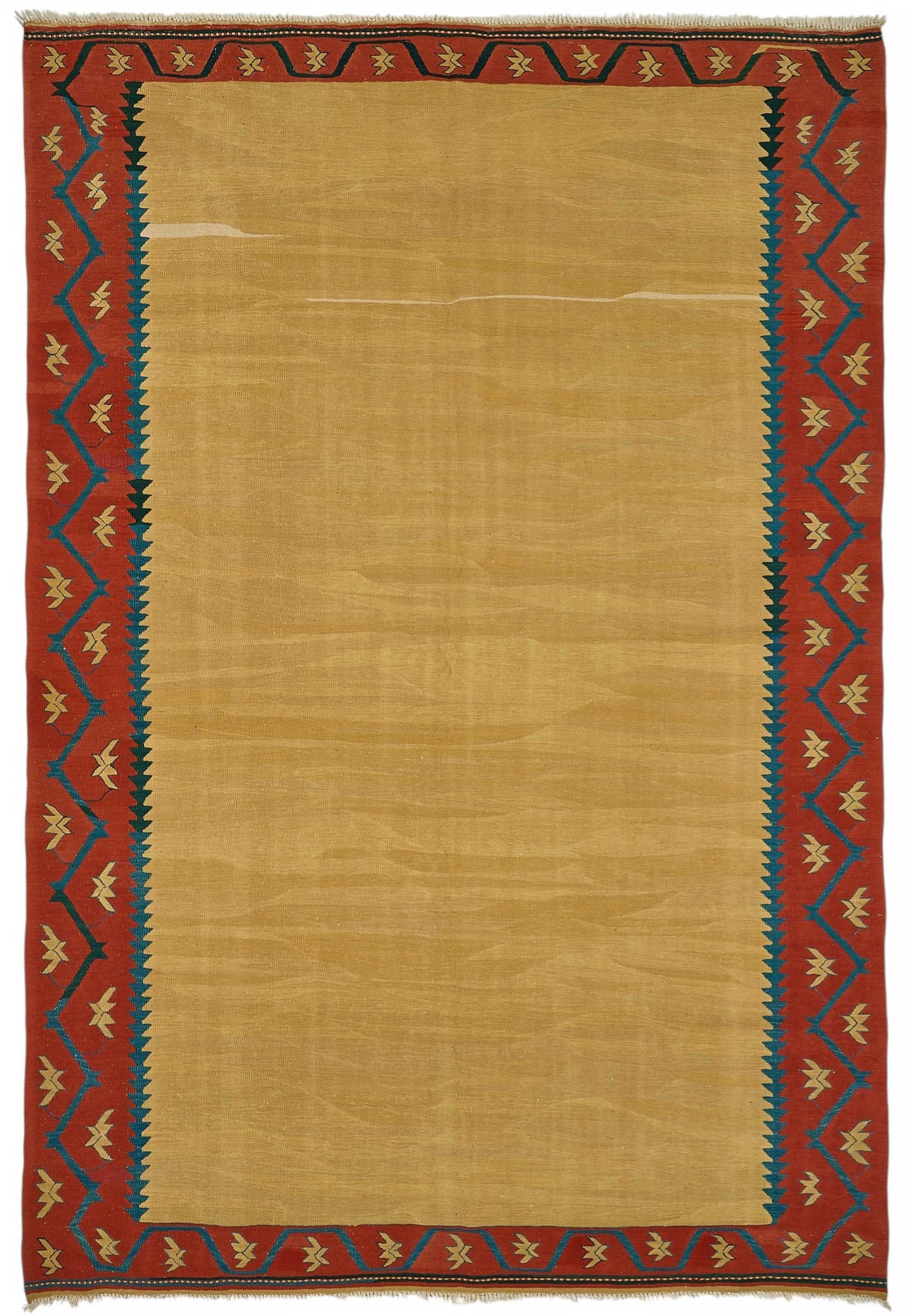 7x10 Handwoven Turkish Kilim Rug - 50541