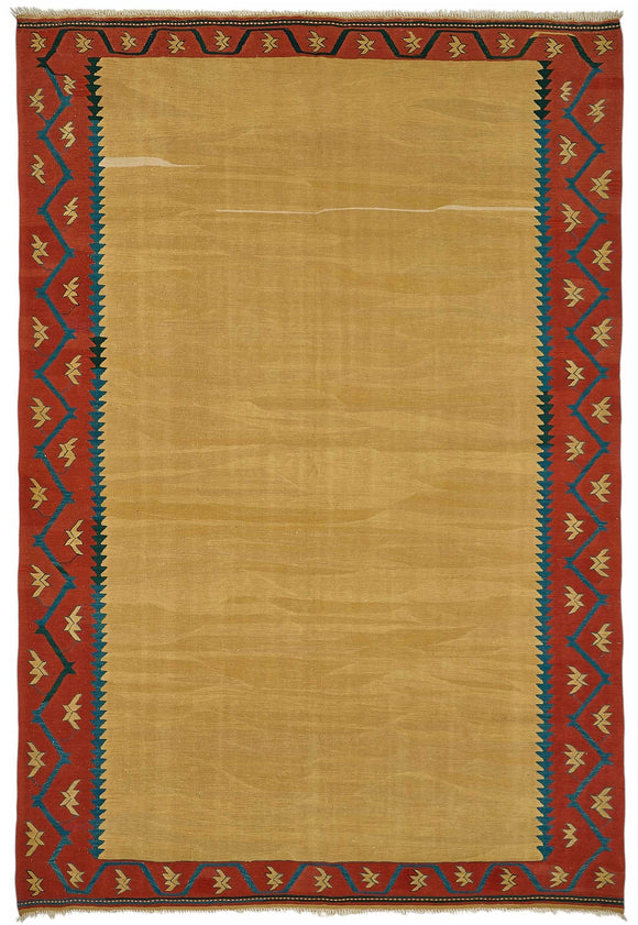 7x10 Handwoven Turkish Kilim Rug - 50541