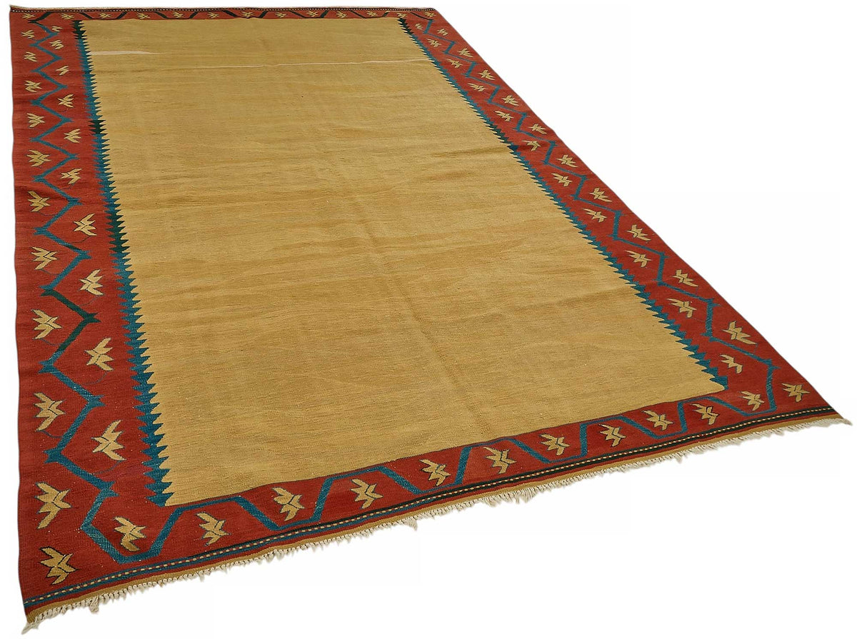 7x10 Handwoven Turkish Kilim Rug - 50541