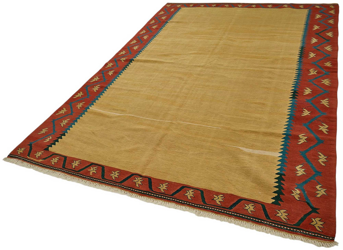 7x10 Handwoven Turkish Kilim Rug - 50541