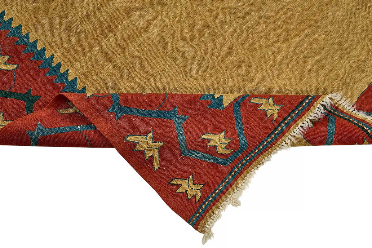 7x10 Handwoven Turkish Kilim Rug - 50541