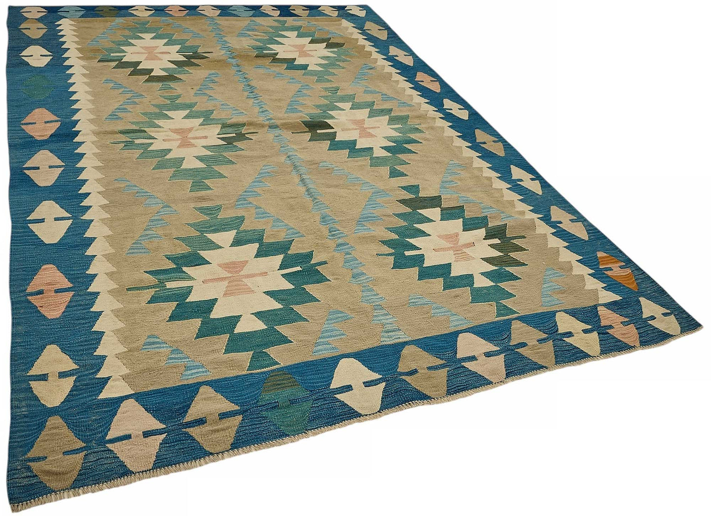 6x9 Handwoven Turkish Kilim Rug - 50542