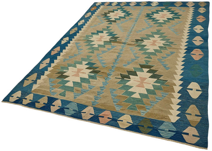 6x9 Handwoven Turkish Kilim Rug - 50542