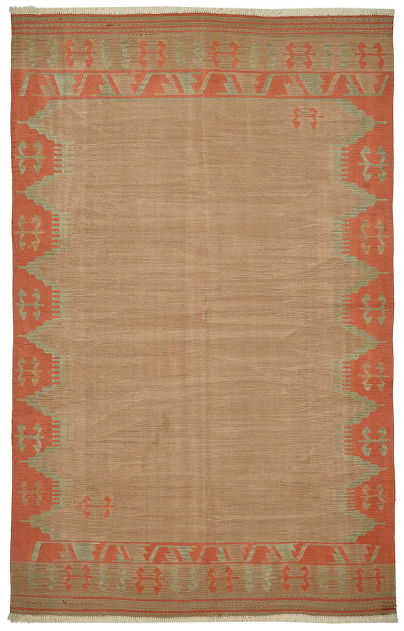 6x10 Handwoven Turkish Kilim Rug - 50543
