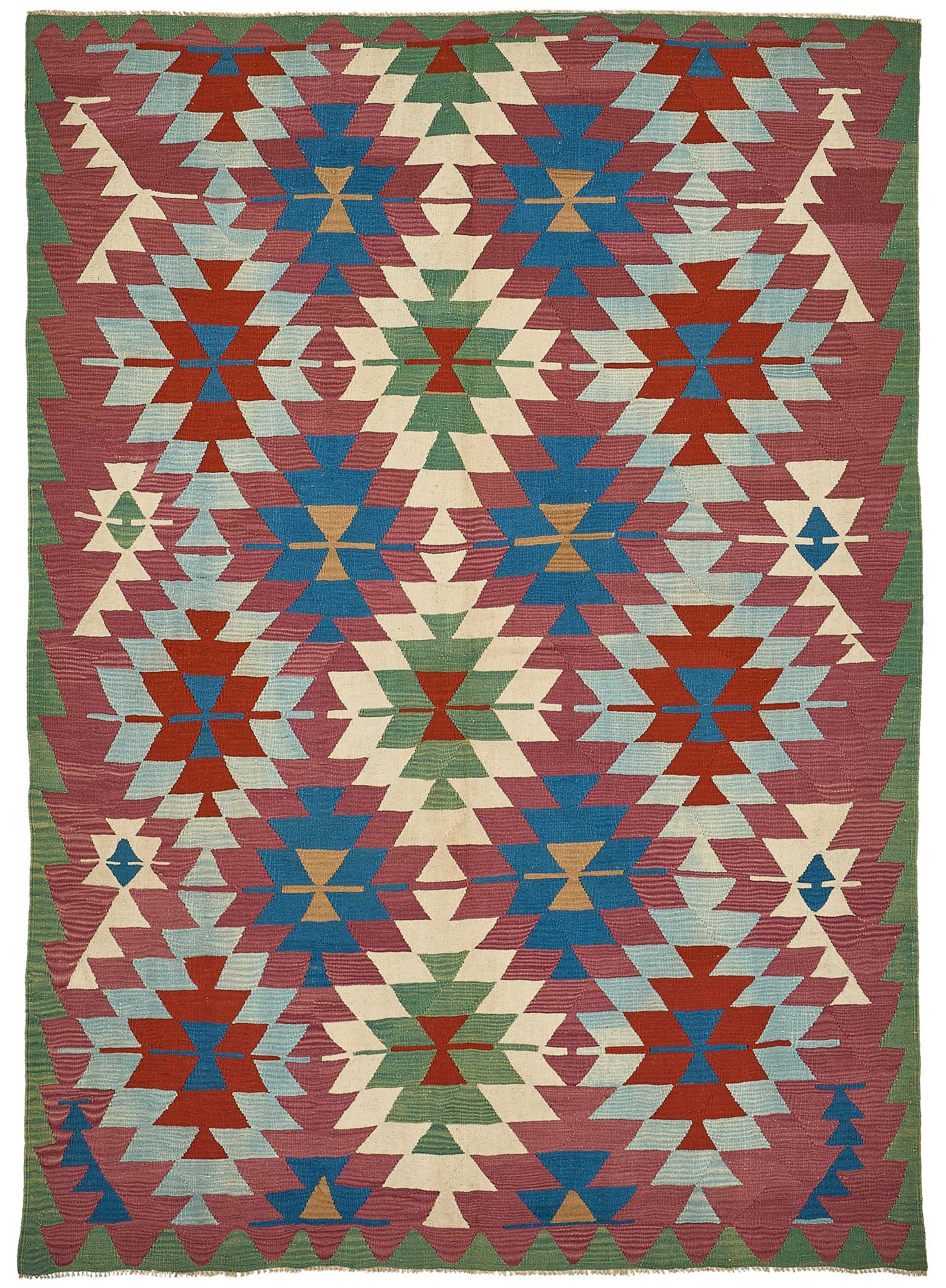 6x9 Handwoven Turkish Kilim Rug - 50544