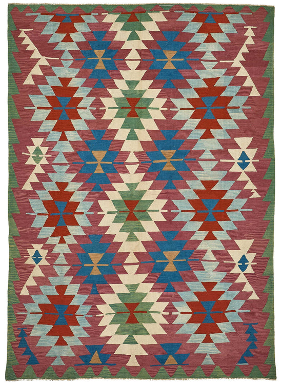 6x9 Handwoven Turkish Kilim Rug - 50544
