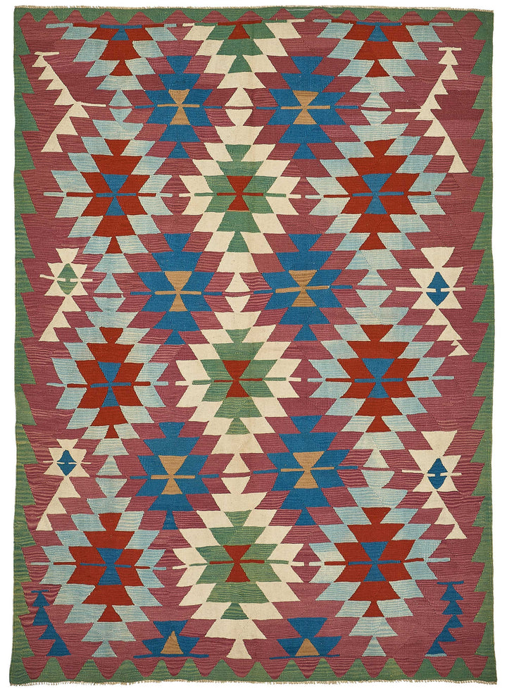 6x9 Handwoven Turkish Kilim Rug - 50544