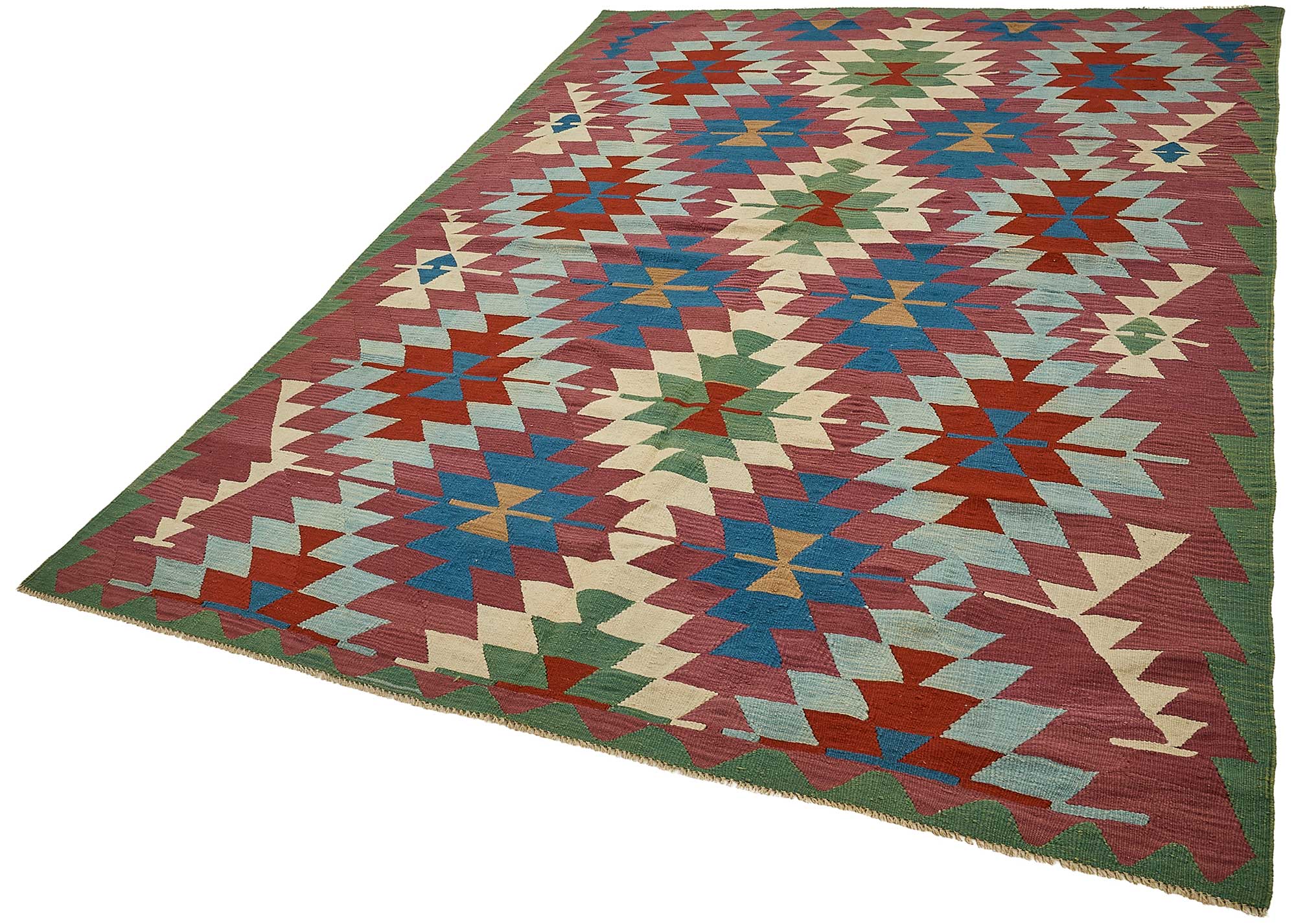 6x9 Handwoven Turkish Kilim Rug - 50544