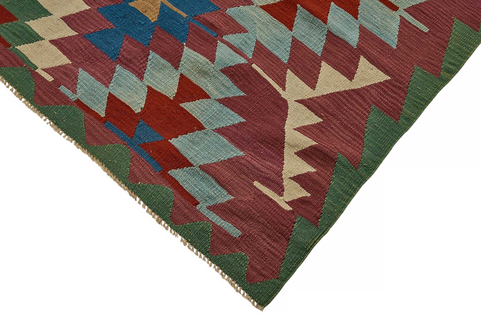 6x9 Handwoven Turkish Kilim Rug - 50544