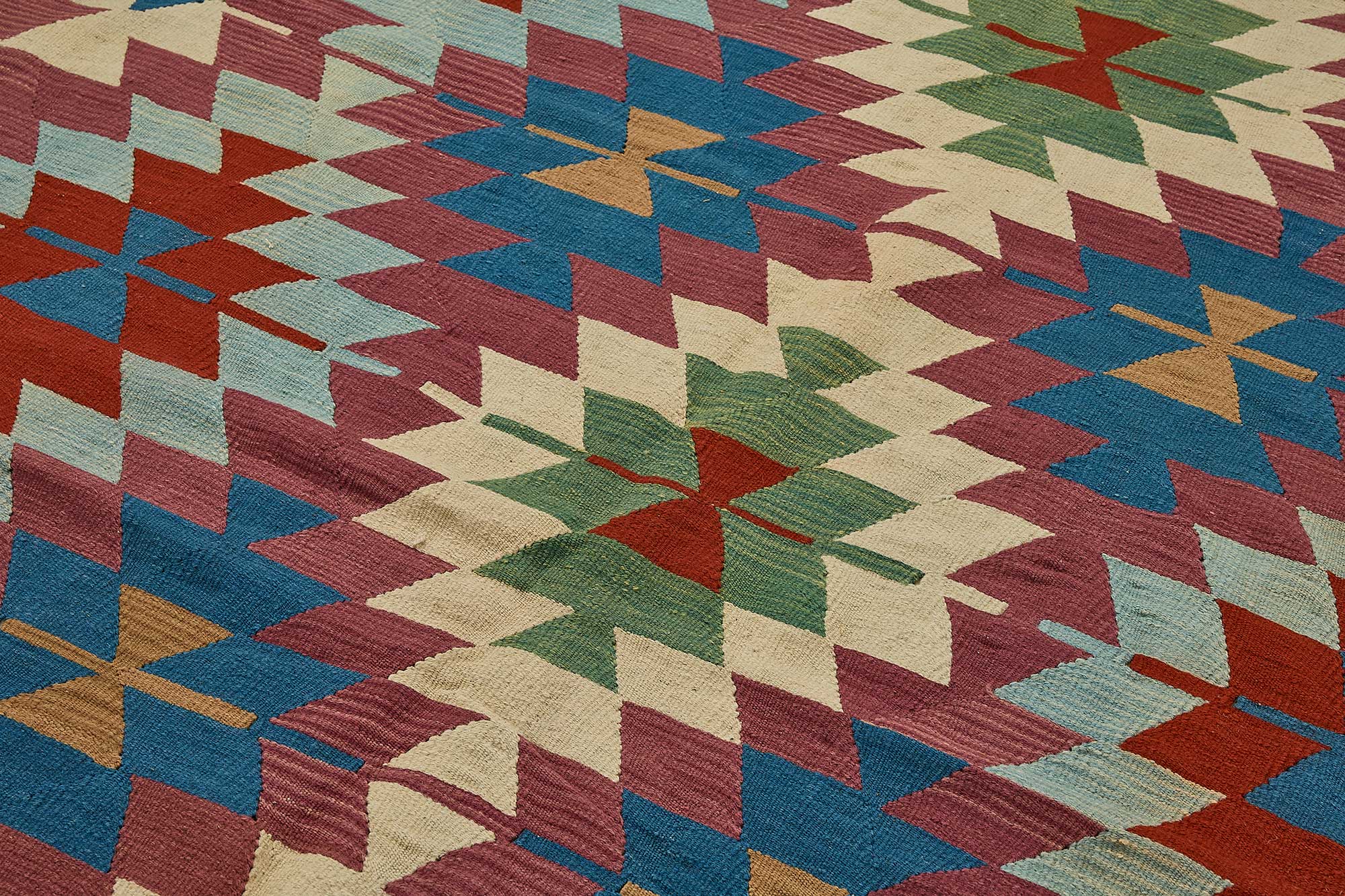 6x9 Handwoven Turkish Kilim Rug - 50544