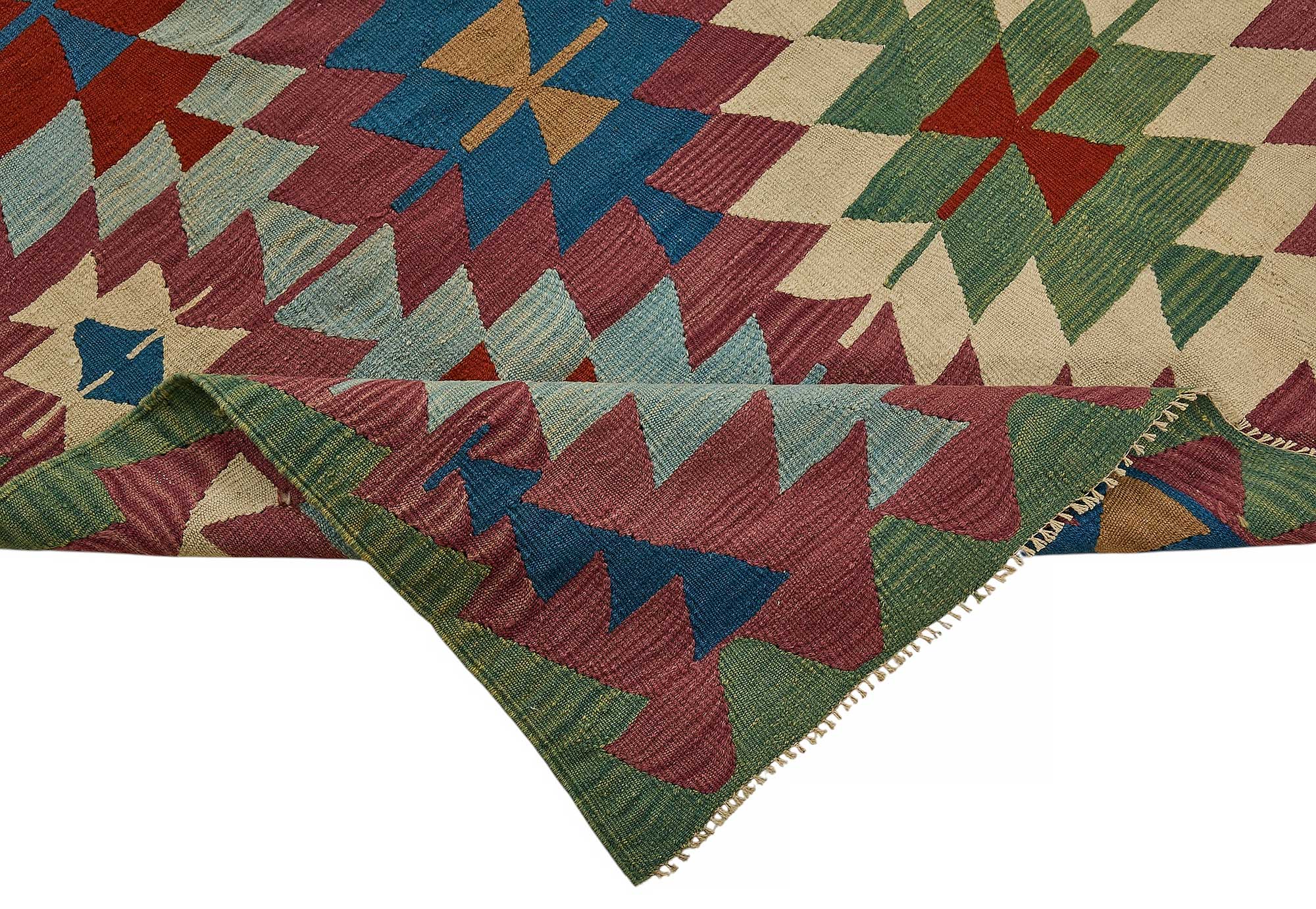 6x9 Handwoven Turkish Kilim Rug - 50544