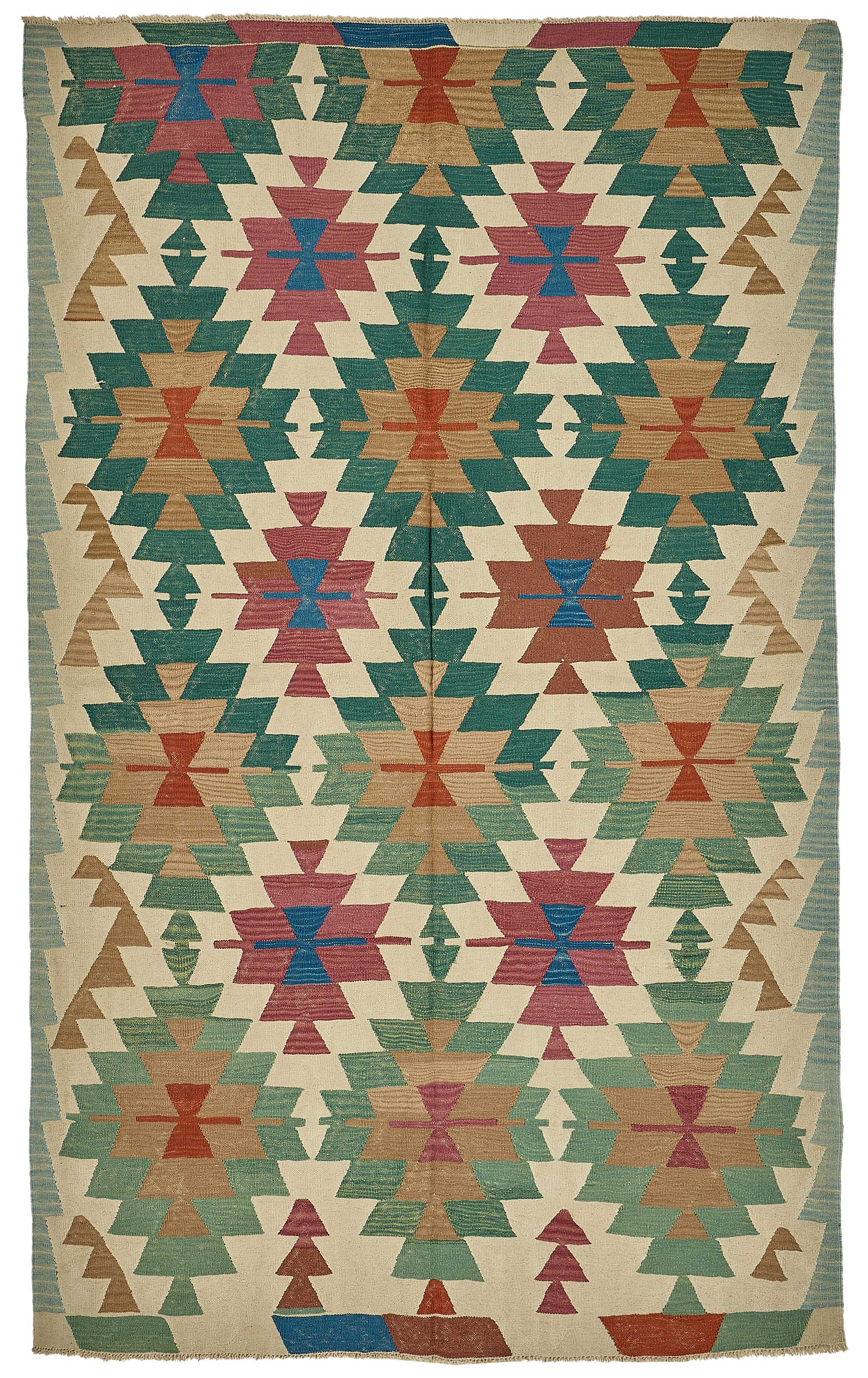6x9 Handwoven Turkish Kilim Rug - 50545