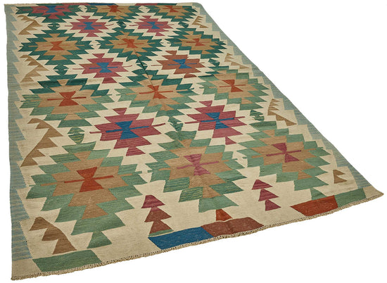 6x9 Handwoven Turkish Kilim Rug - 50545