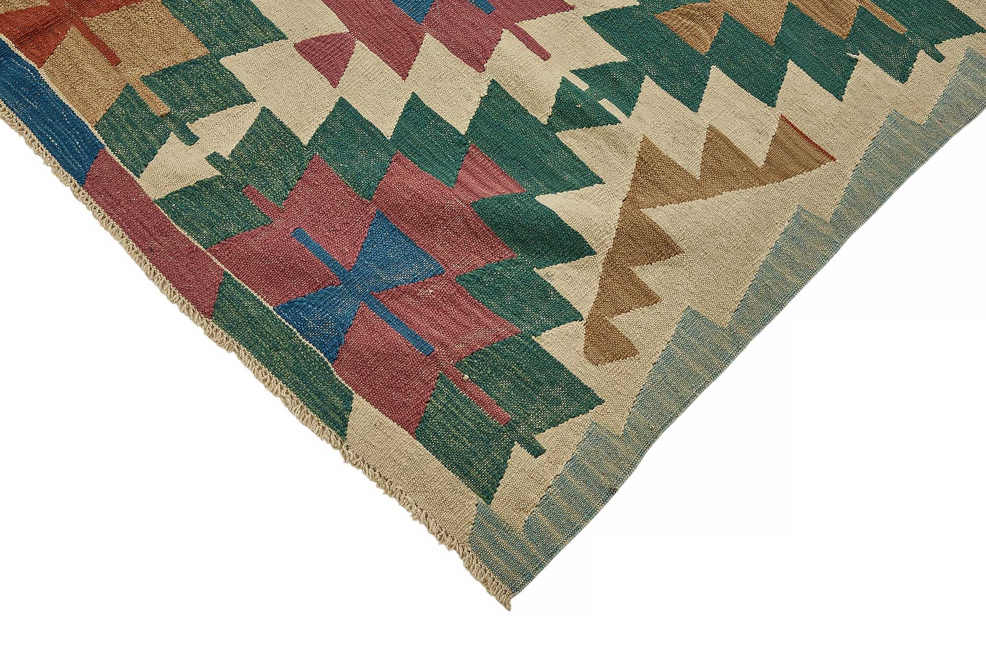6x9 Handwoven Turkish Kilim Rug - 50545