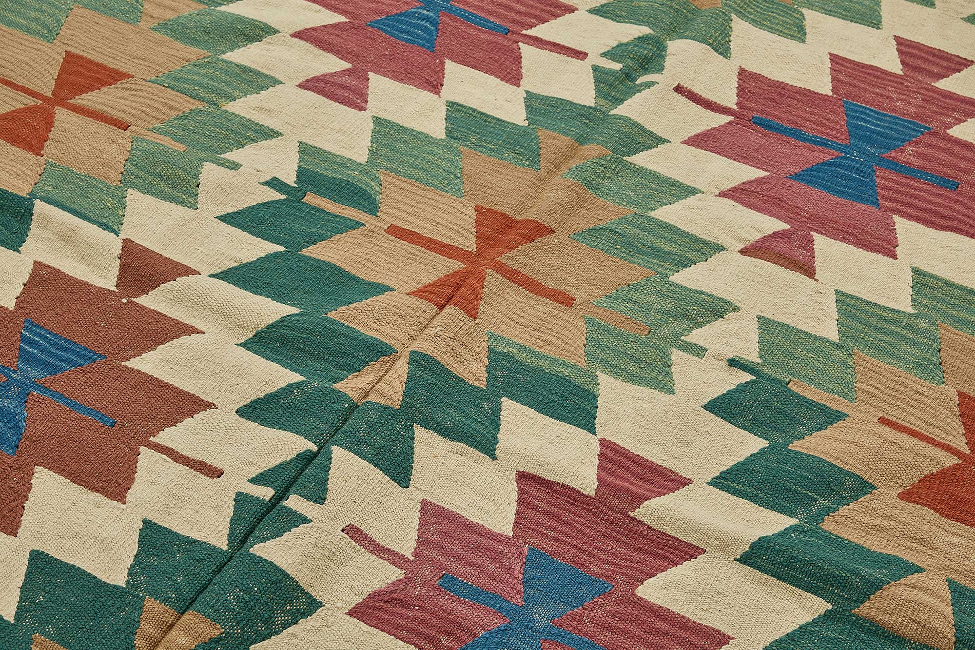 6x9 Handwoven Turkish Kilim Rug - 50545