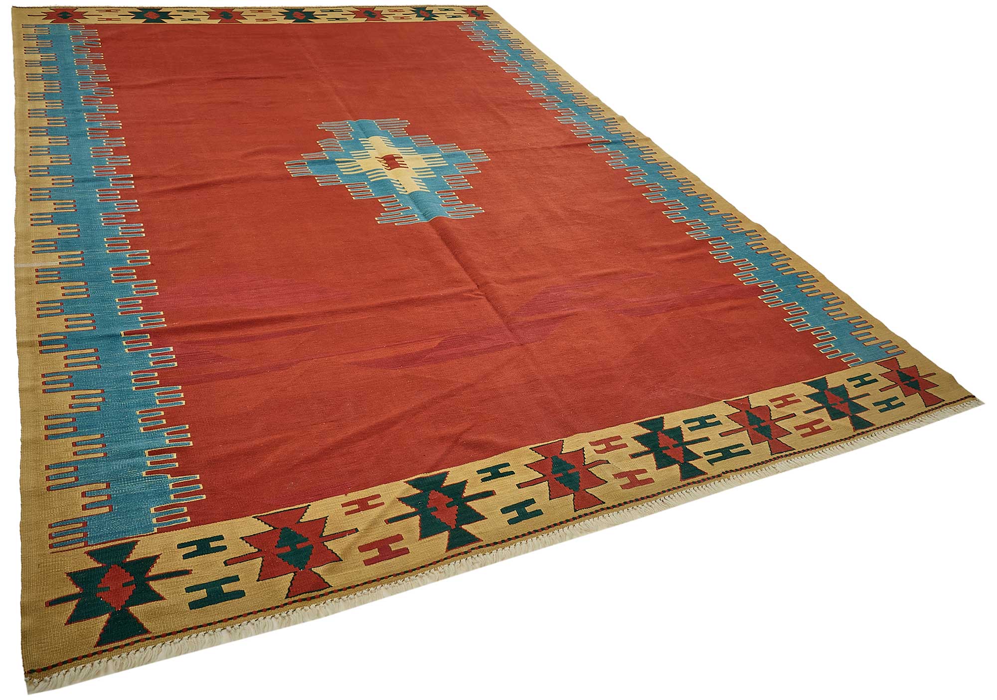8x12 Handwoven Turkish Kilim Rug - 50546
