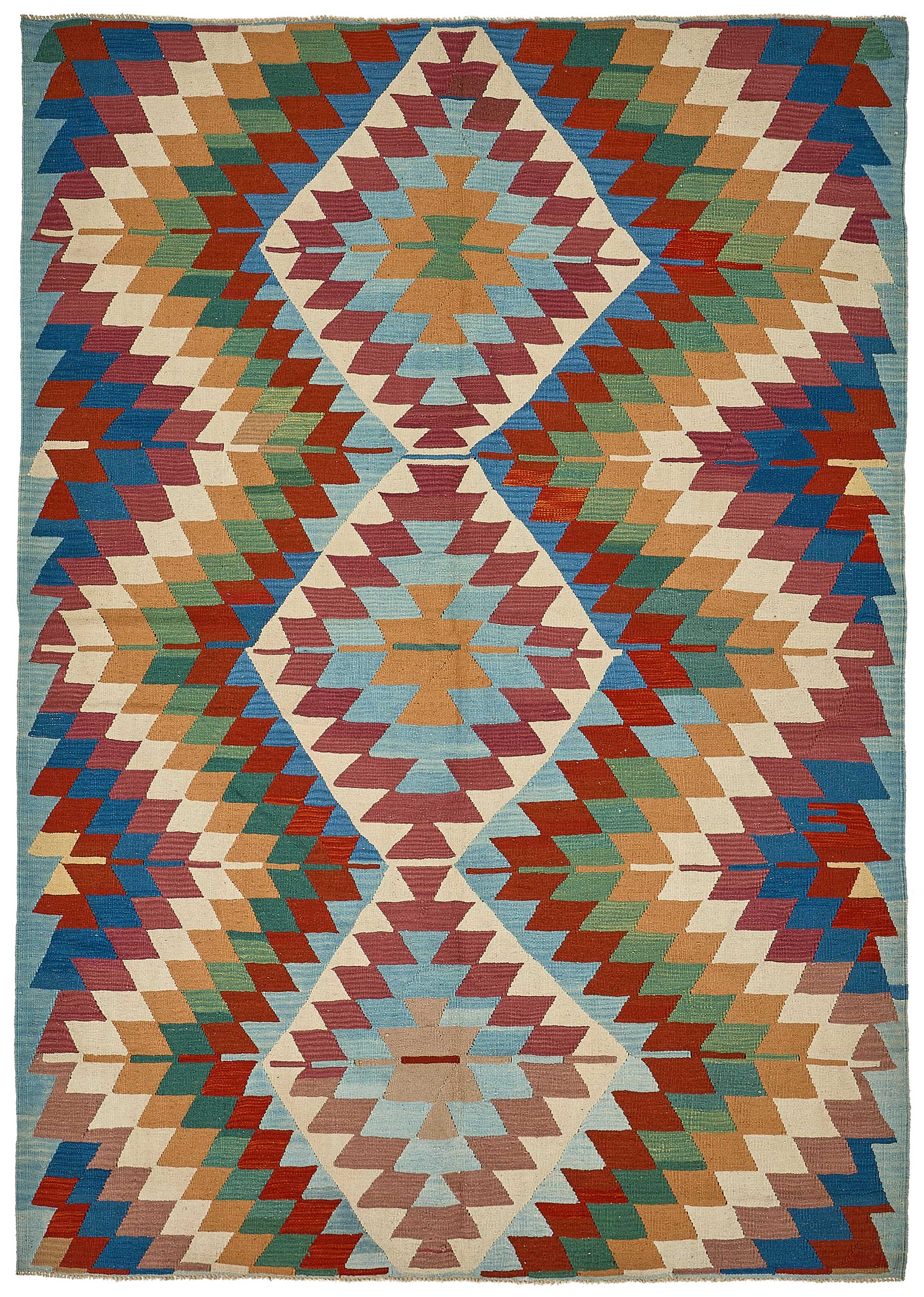 6x9 Handwoven Turkish Kilim Rug - 50547