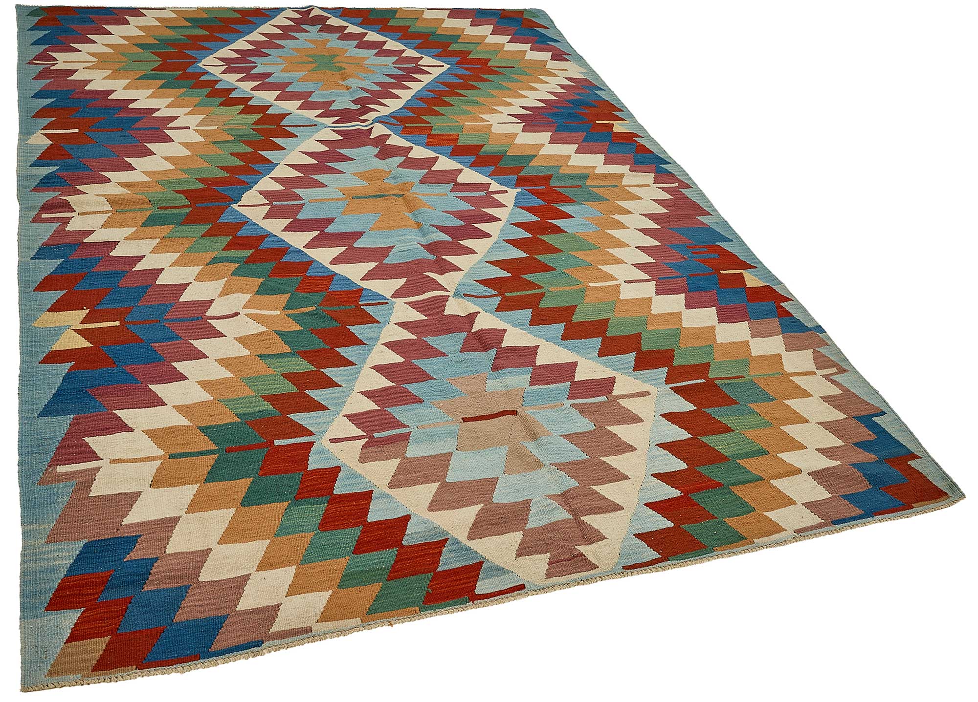 6x9 Handwoven Turkish Kilim Rug - 50547